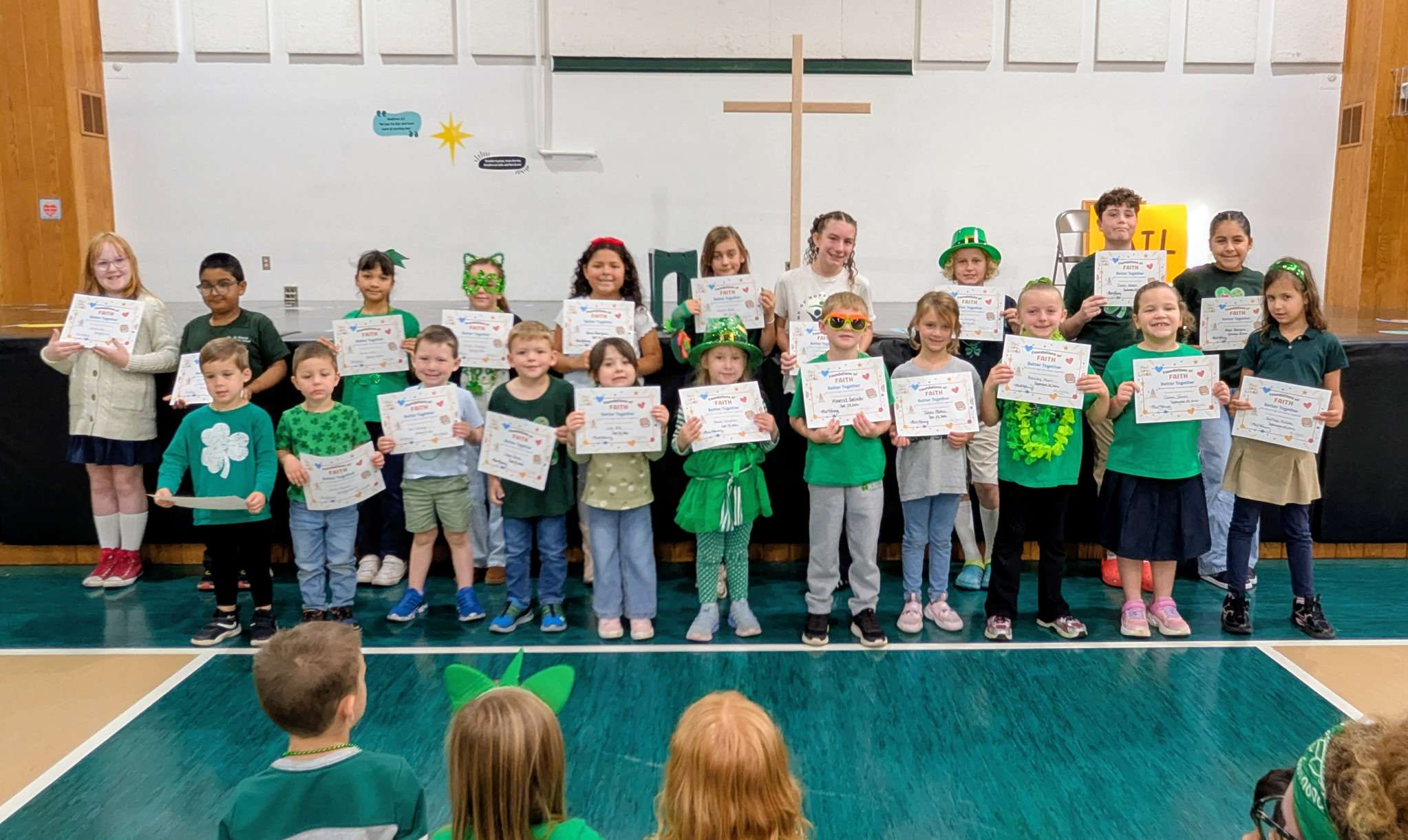 Saint Patrick Catholic School Foundations of Faith Award recipients, September 2026