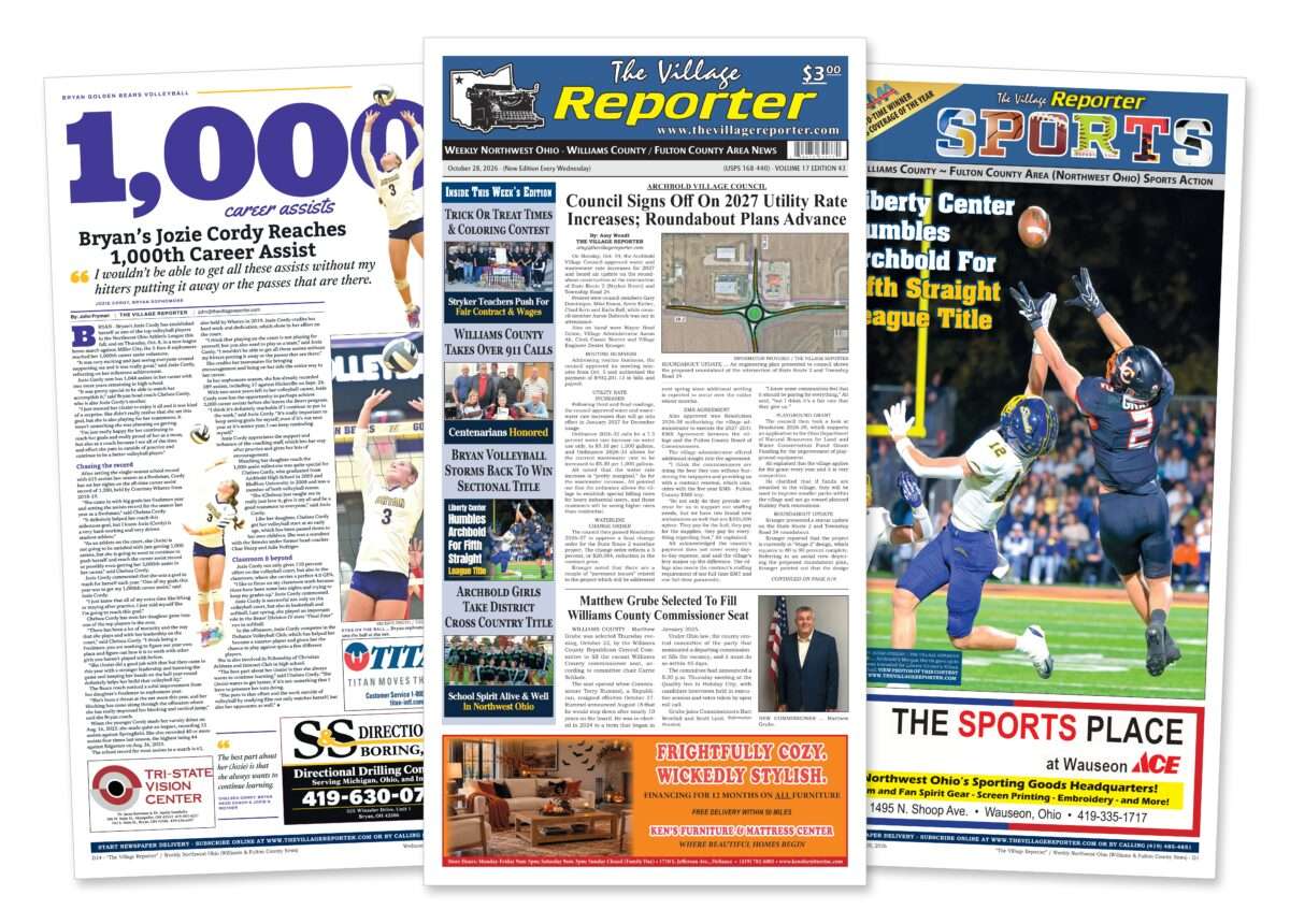 The Village Reporter October 28, 2026 edition preview