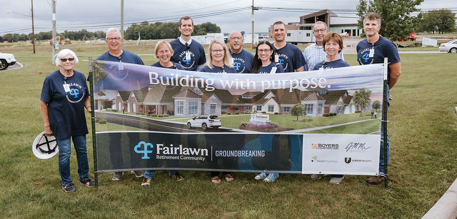 Fairlawn Retirement Community Board of Directors at the September groundbreaking