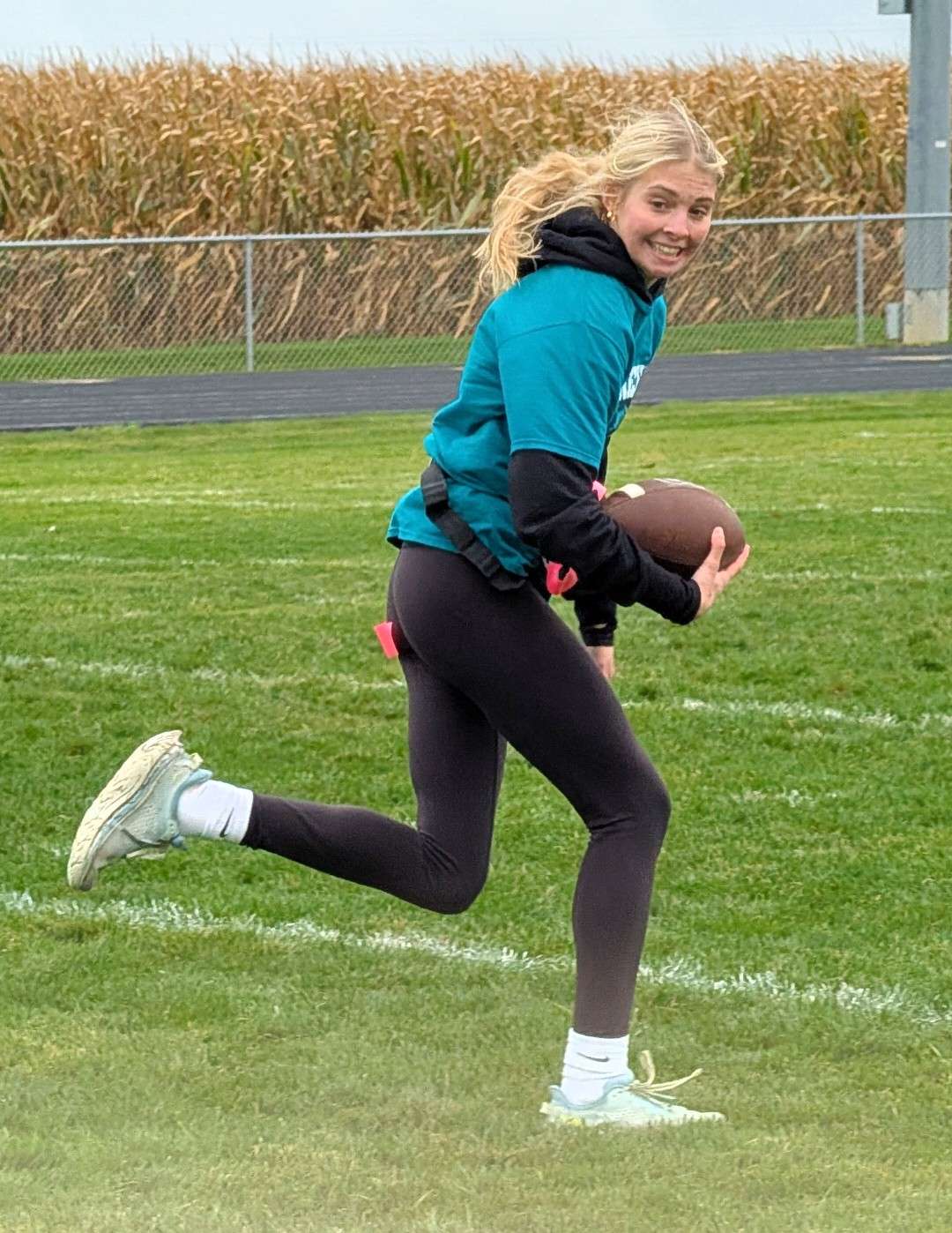Anna Donovan runs the ball in for a touchdown