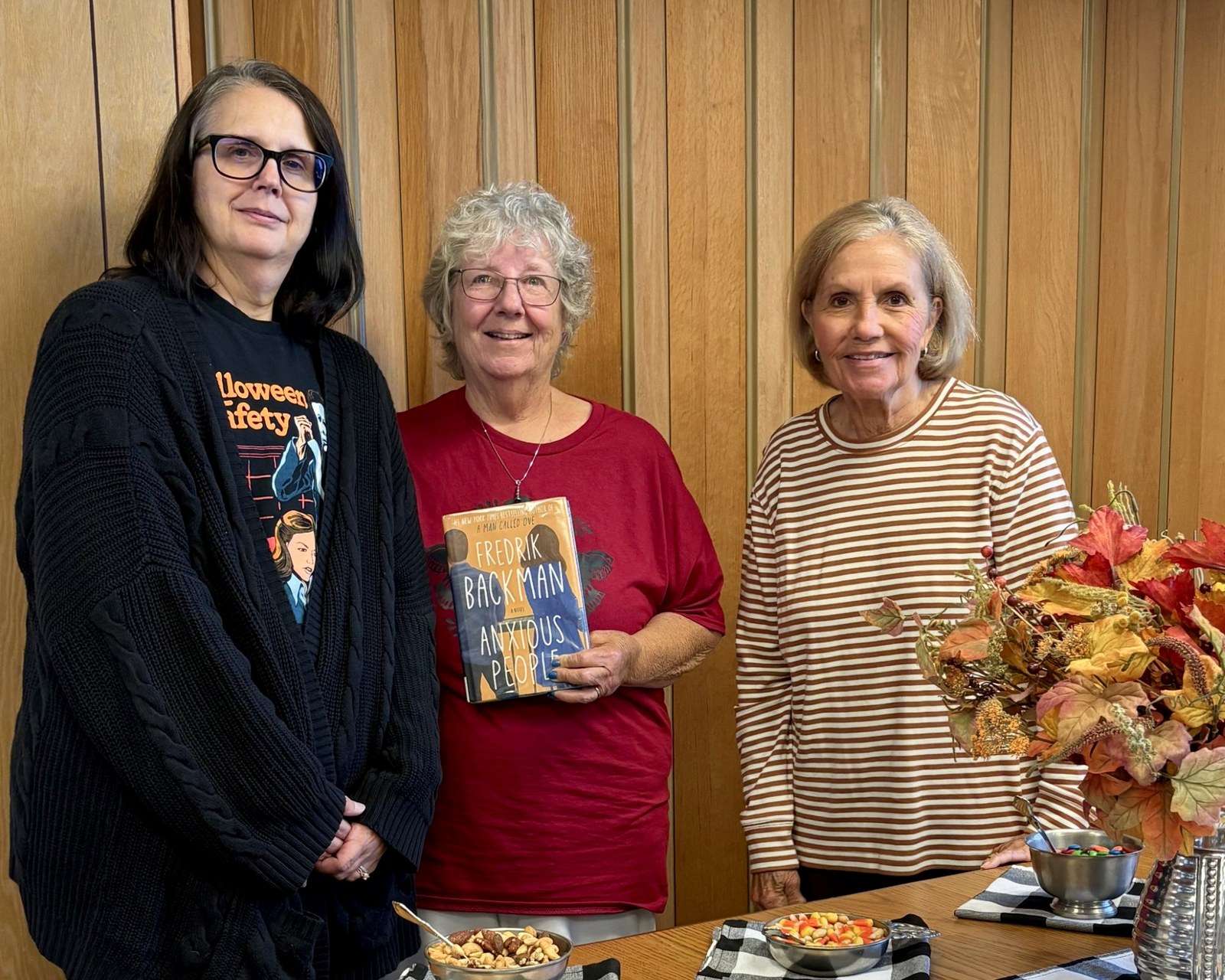 Taine Club members Tonya May, Karen Deemer and Georgetta Kuhman