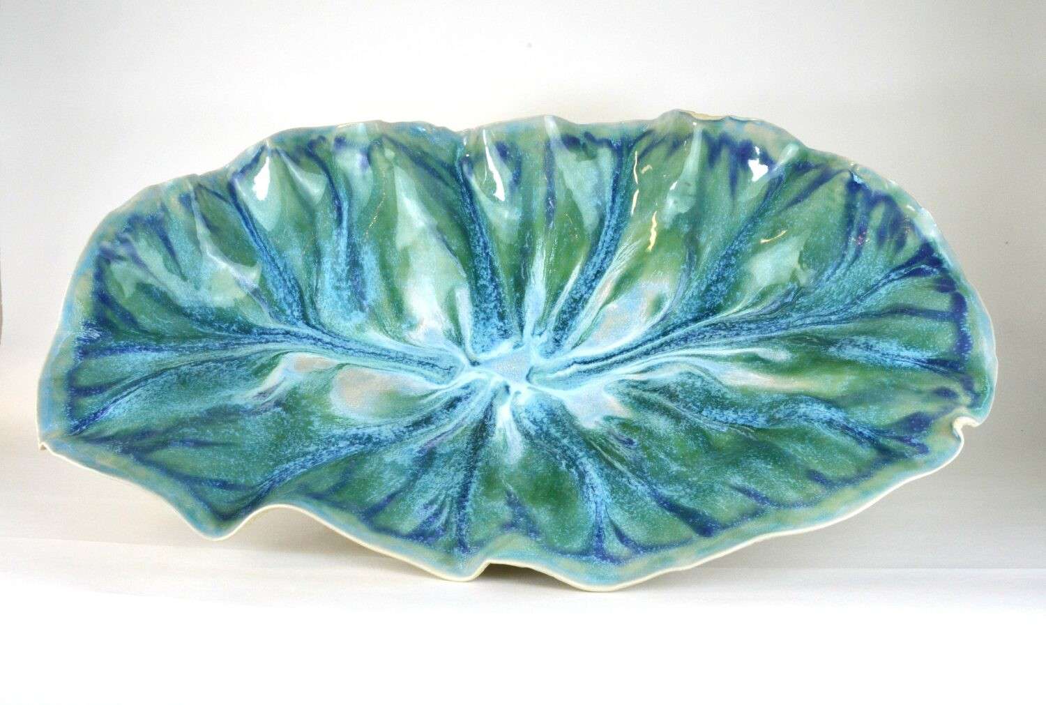 Green Saturn Bowl by Ann Vreeland