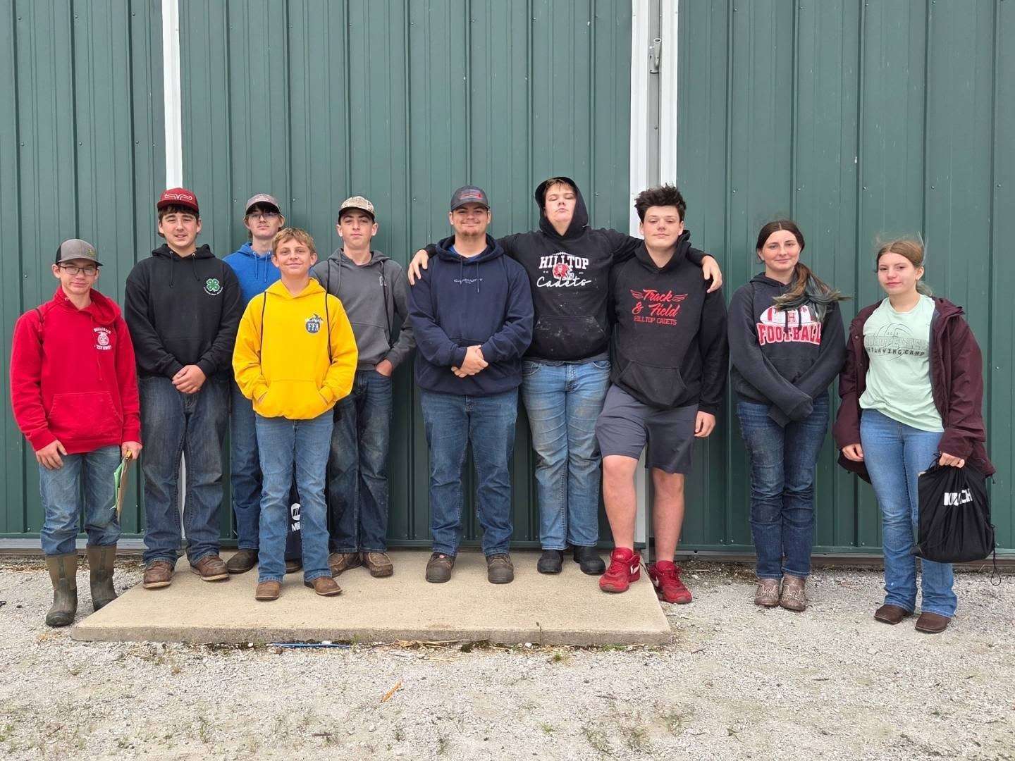 Ag and Urban Soils teams at the District 1 contest
