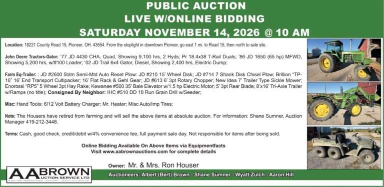 AA Brown Auction