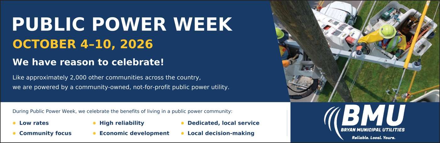 Bryan Municipal Utilities – Public Power Week