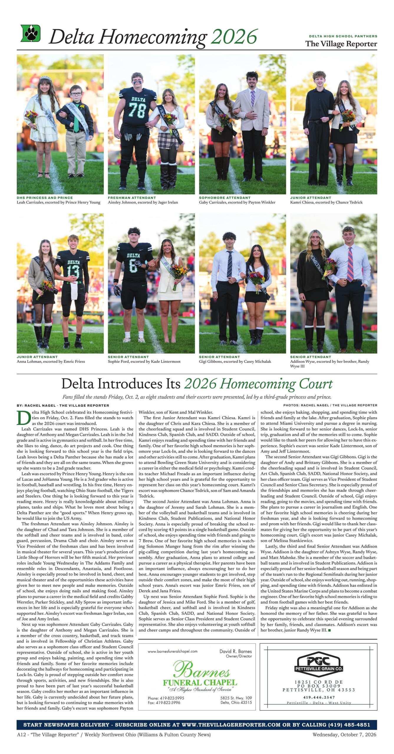 Delta Homecoming 2026 page