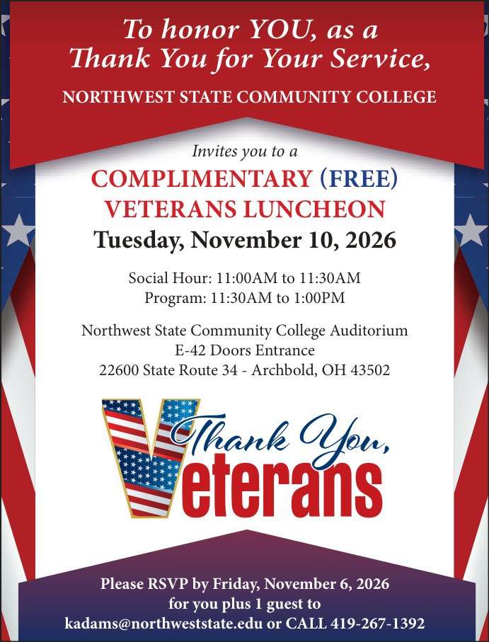 Northwest State Community College Veterans Luncheon